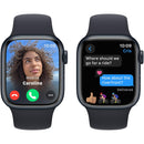 Apple Watch Series 9 GPS • Caixa meia-noite de alumínio – 41 mm • Pulseira esportiva meia-noite