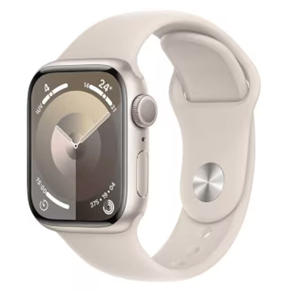 Apple Watch Series 9 GPS • Caixa meia-noite de alumínio – 41 mm • Pulseira esportiva meia-noite