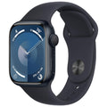 Apple Watch Series 9 GPS • Caixa meia-noite de alumínio – 41 mm • Pulseira esportiva meia-noite