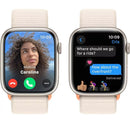 Apple Watch Series 9 GPS • Caixa estelar de alumínio – 45 mm • Pulseira loop esportiva estelar