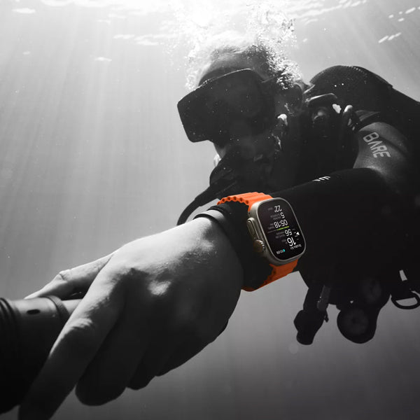 Apple Watch Ultra 2 Gps + Cellular Caixa De Titânio 49mm Pulseira Oceano Azul