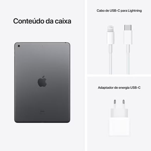 Apple iPad (9ª geração) A13 Bionic (10,2", Wi-Fi, 256GB) - Silver