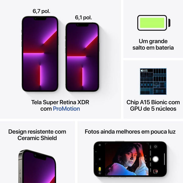 iPhone 13 pro max 128 GB Grafite Vitrine