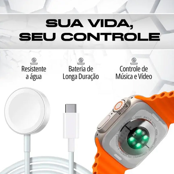 Smartwatch Series 10 Ultra W69+ Plus Nfc Super Amoled 2GB - MICROWEAR