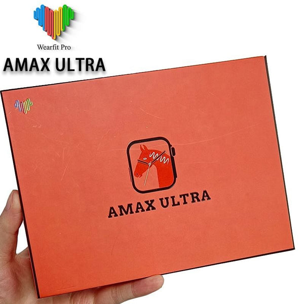 Relógio Smartwatch AMAX Ultra Watch 8 Ultra 49mm com 2 Pulseiras Relógio Feminino e Masculino + 3D