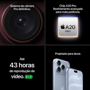 iPhone 18 Pro Max 256GB Bordô Lacrado Garantia de 1 Ano do Fabricante - Imagem 9