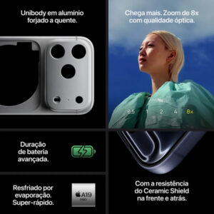 iPhone 17 Pro Max 256GB Americano Silver - Imagem 6