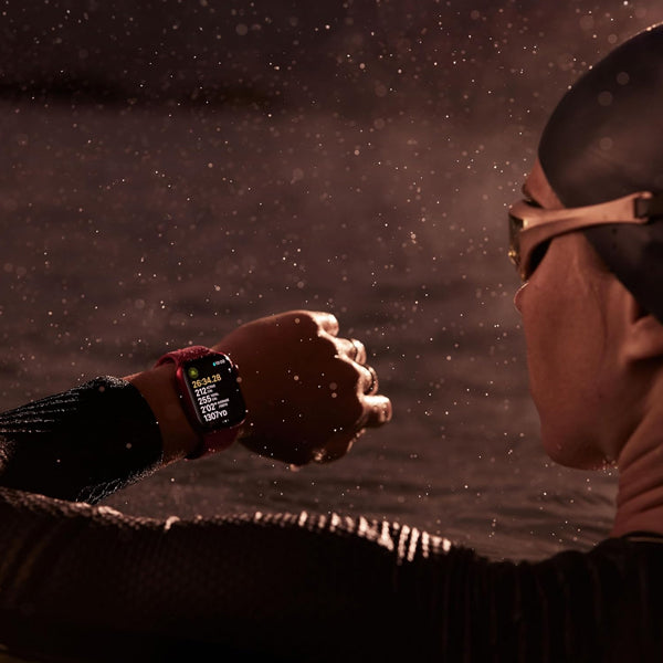 Apple Watch Series 9 GPS • Caixa meia-noite de alumínio – 41 mm • Pulseira esportiva meia-noite
