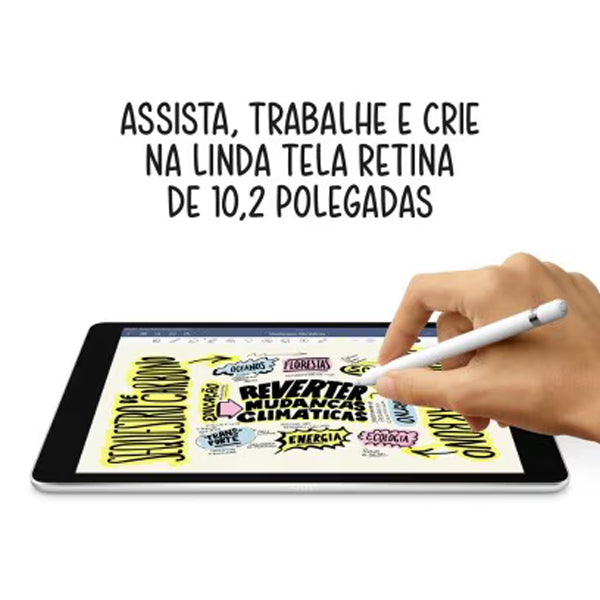 Apple iPad (9ª geração) A13 Bionic (10,2", Wi-Fi, 64GB) - Cinza espacial