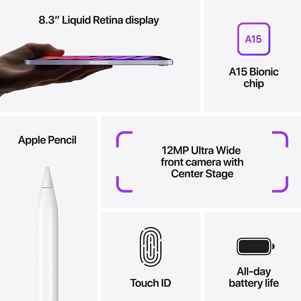 iPad Mini 6º Geração Roxo