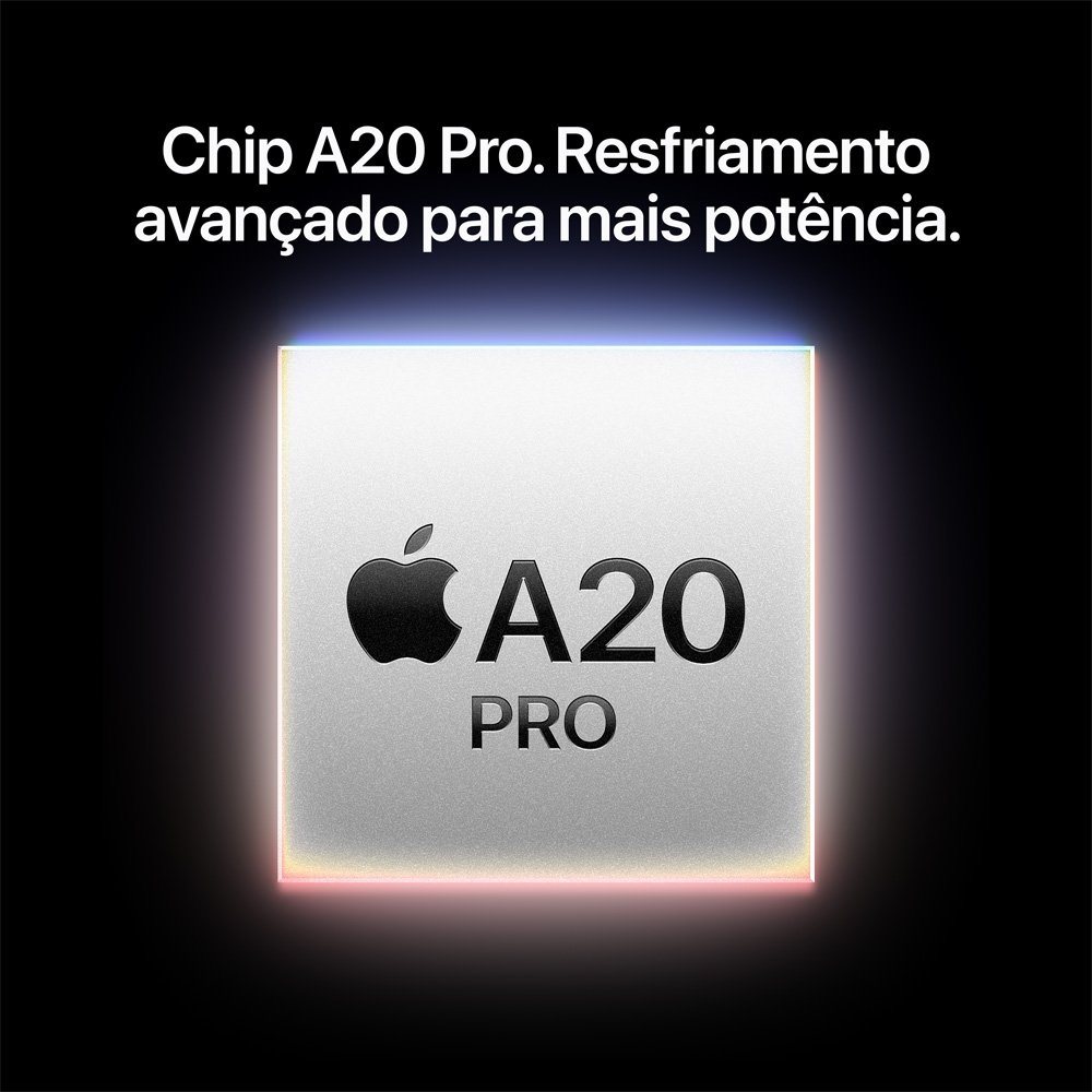 iPhone 18 Pro Max Apple 2TB, Câmera de 48MP, A20 Pro, Tela 6.9" Super Retina XDR, Preto